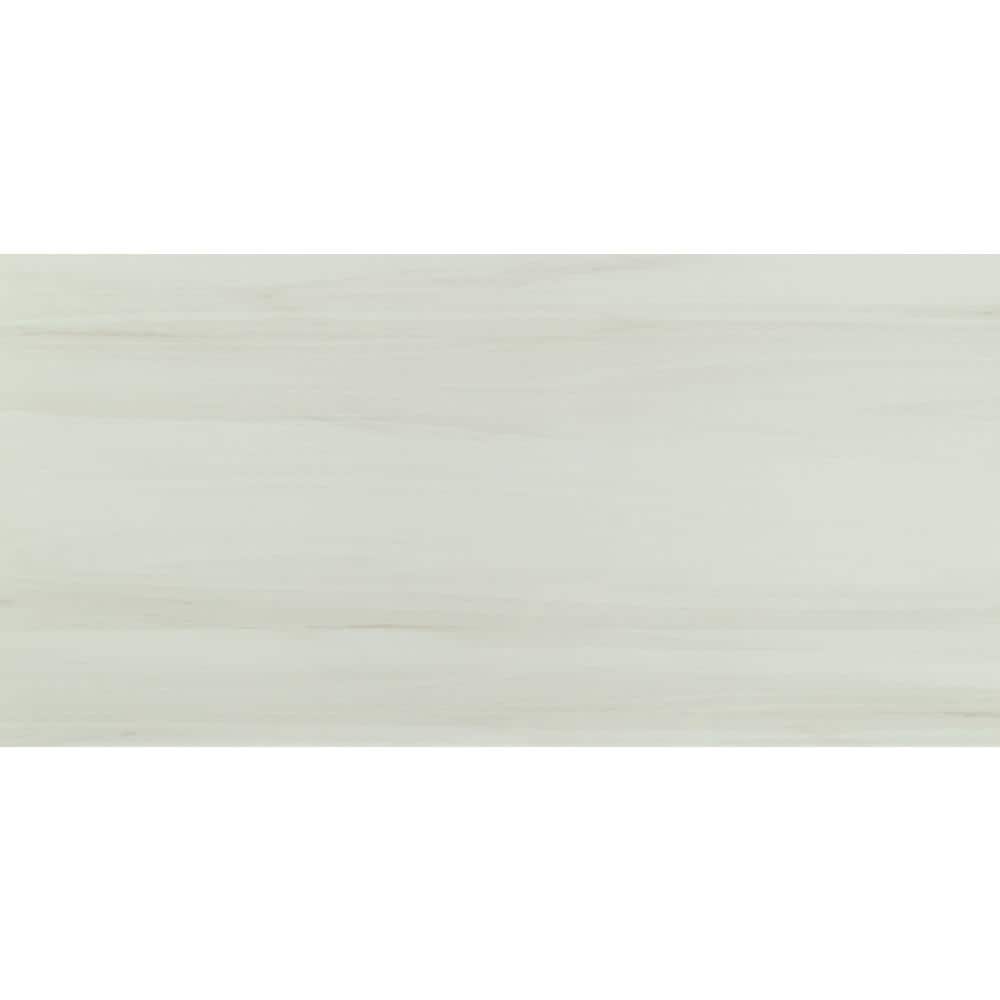 MSI Bianco Dolomite 24 in. x 48 in. Polished Porcelain Stone Look Floor and Wall Tile (16 sq. ft. /Case)