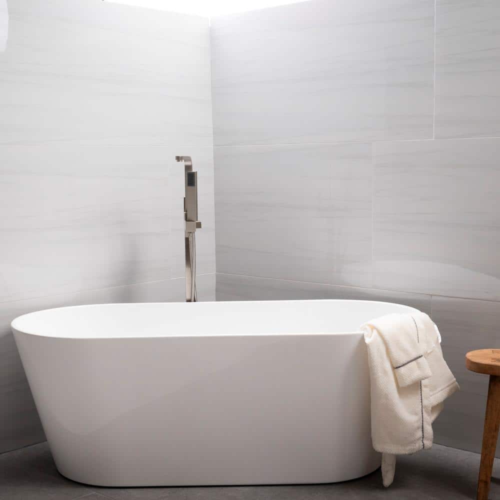 MSI Bianco Dolomite 24 in. x 48 in. Polished Porcelain Stone Look Floor and Wall Tile (16 sq. ft. /Case)