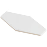 Ivy Hill Tile Birmingham Hexagon Bianco 4 in. x 8 in. 8mm Polished Ceramic Subway Tile (5.38 sq. ft. / box)