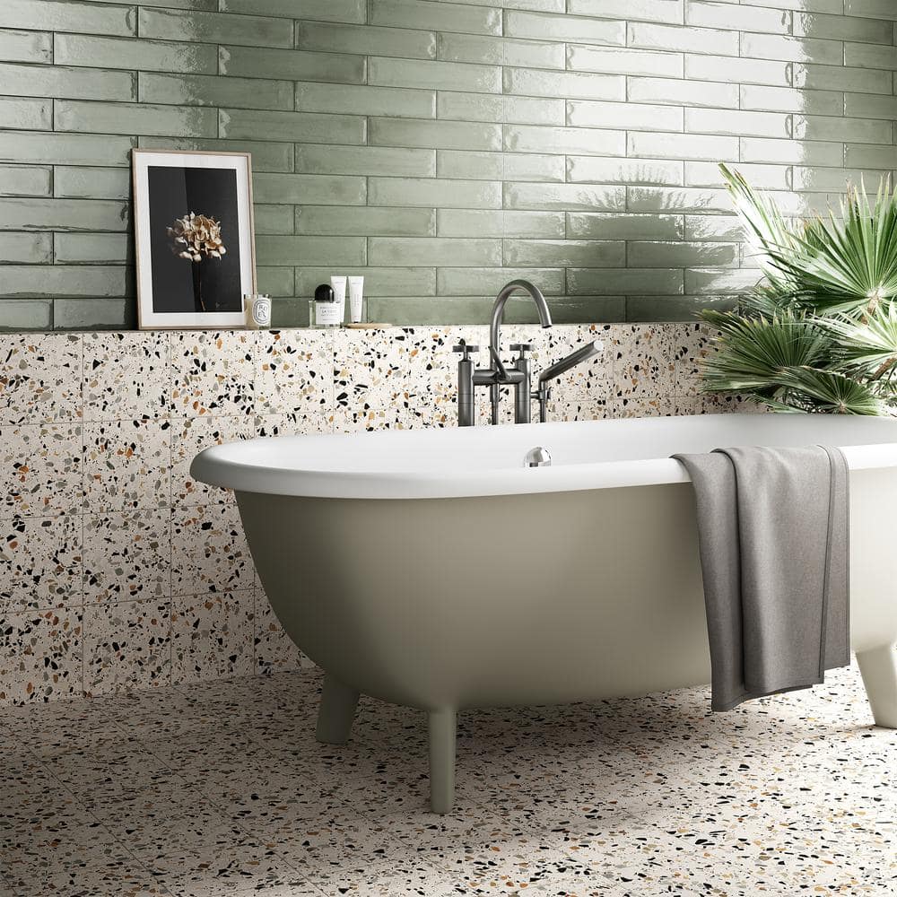 Ivy Hill Tile Grain Bianco 7.87 in. x 7.87 in. Matte Porcelain Floor and Wall Tile (12.48 sq. ft./Case)