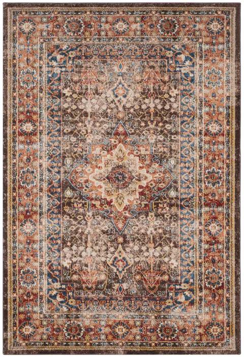 Safavieh Bijar Sinop 11 x 15 Brown/Rust Indoor Floral/Botanical Oriental Area Rug