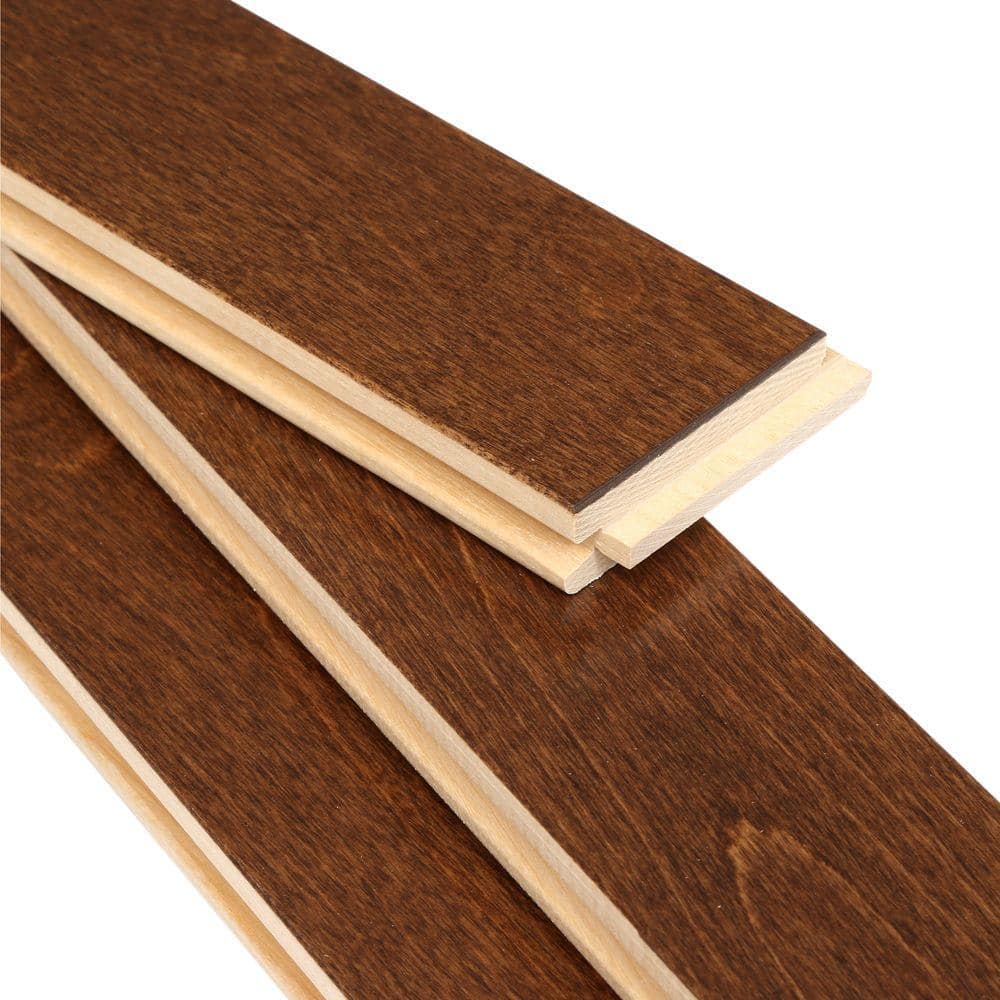 Mono Serra Canadian Northern Birch Cappuccino 3/4 in. T x 2-1/4 in. W Solid Hardwood Flooring (20 sq.ft./case)