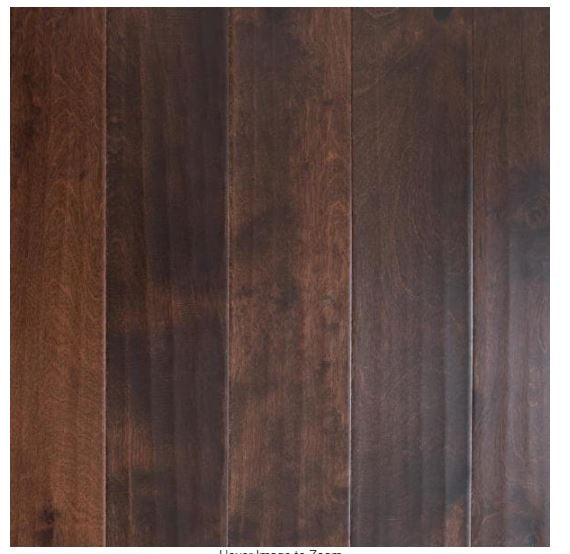 Blue Ridge Hardwood Flooring Scraped Birch Raisin 3/8 in. T x 5-3/8 in. W x Random Length Click Lock Engineered Hardwood Flooring (22 sq. ft. / case)*