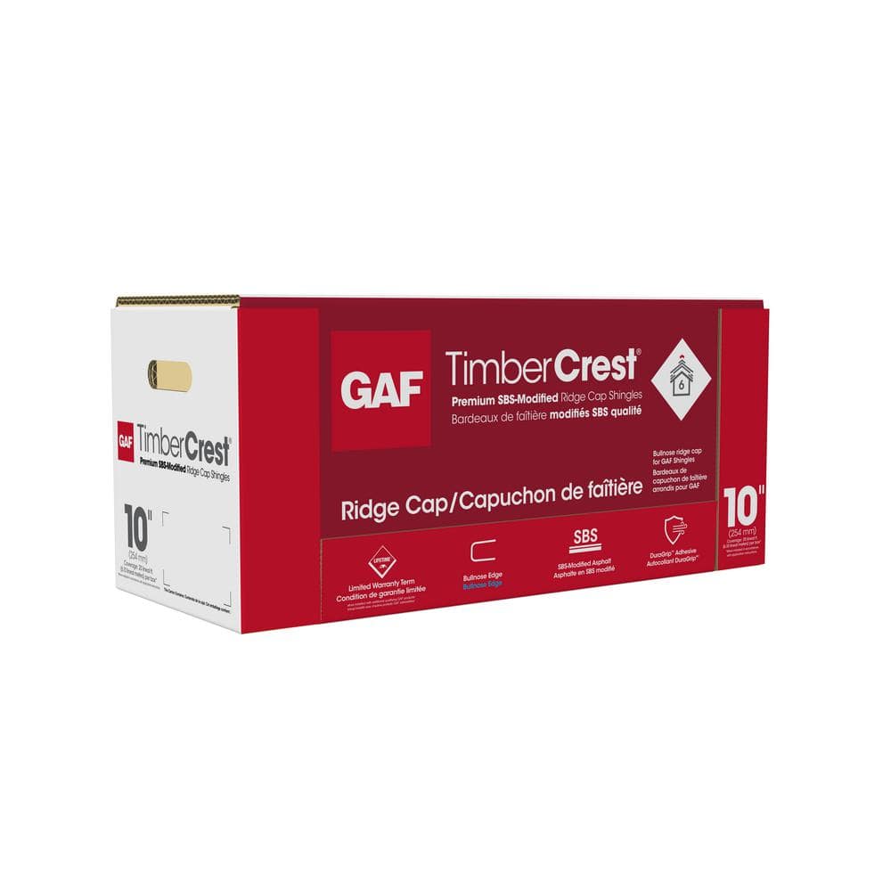 GAF TimberCrest Birchwood Bullnose Hip and Ridge Shingle - 20 Lin. Ft. Bundle