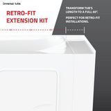 Universal Tubs HD Series 26 in. x 53 in. Right-Drain Quick-Fill Walk-In Soaking Bathtub in Biscuit