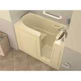 Universal Tubs HD Series 26 in. x 53 in. Right-Drain Quick-Fill Walk-In Soaking Bathtub in Biscuit