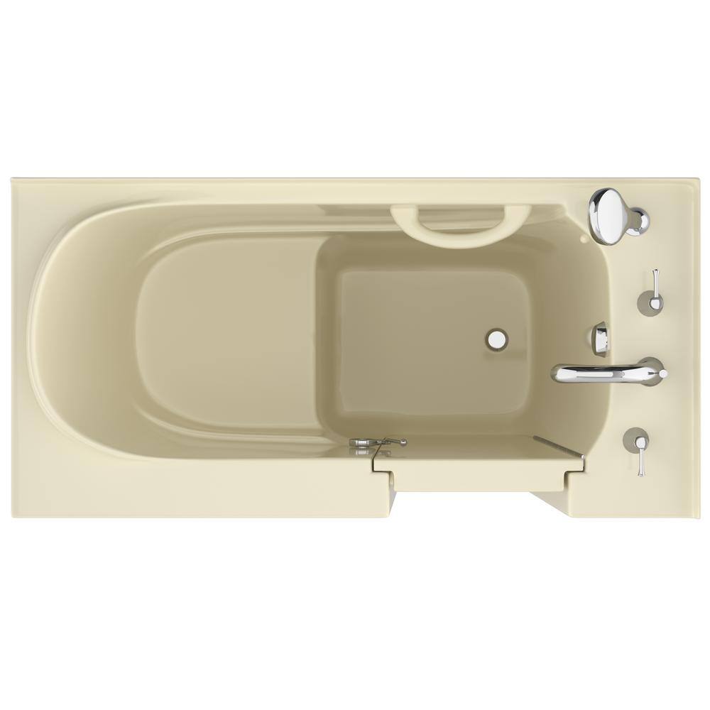 Universal Tubs HD Series 26 in. x 53 in. Right-Drain Quick-Fill Walk-In Soaking Bathtub in Biscuit
