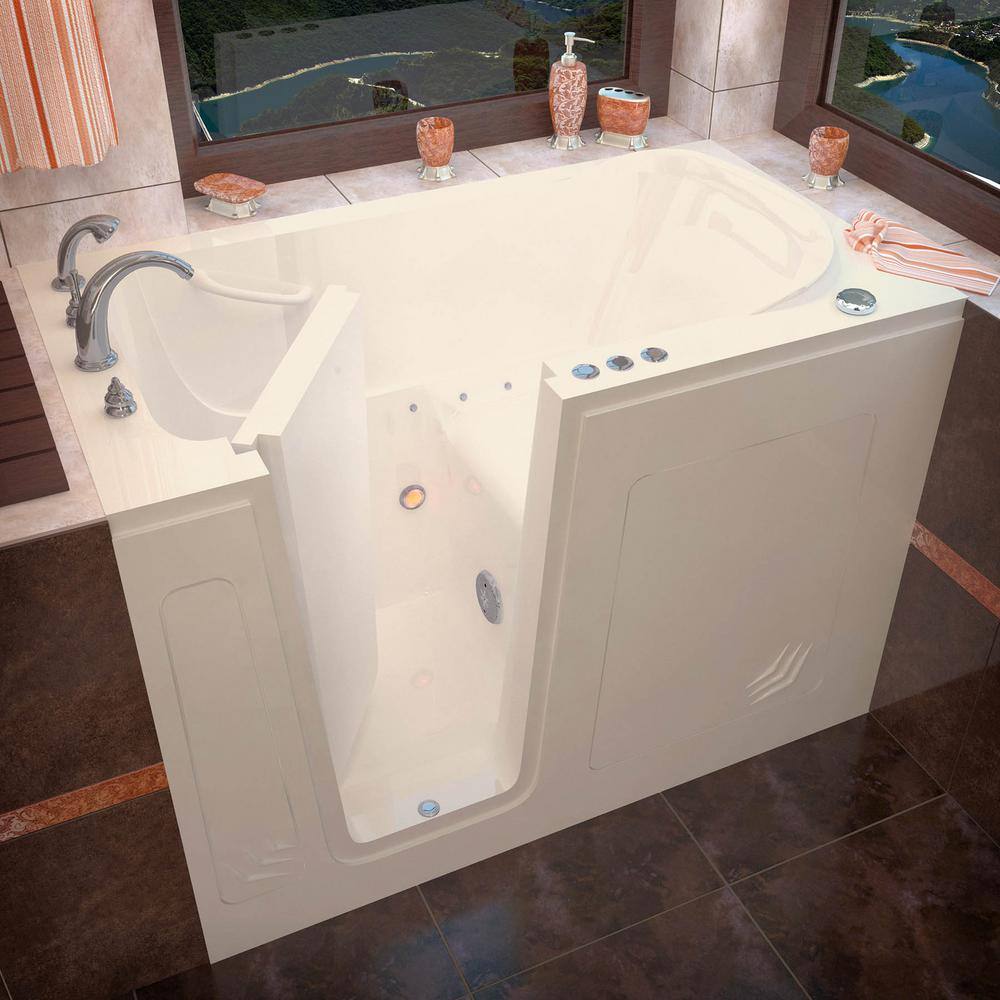 Universal Tubs HD Series 30 in. x 54 in. Left Drain Quick Fill Walk-In Air Tub in White