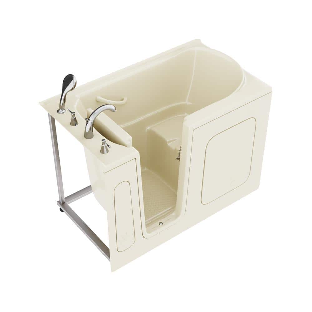 Universal Tubs HD Series 30 in. x 54 in. Left Drain Quick Fill Walk-In Soaking Bathtub in White