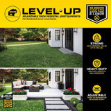 Bison Innovative Products Level.Up Adjustable Deck Pedestal Joist Support Kit (12-Pedestal Kit)