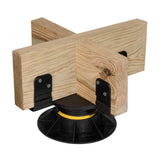 Bison Innovative Products Level.Up Adjustable Deck Pedestal Joist Support Expansion Kit (2-Pedestal Kit)