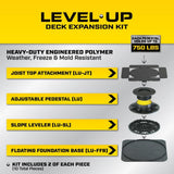 Bison Innovative Products Level.Up Adjustable Deck Pedestal Joist Support Expansion Kit (2-Pedestal Kit)