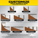 Bison Innovative Products Level.Up Adjustable Deck Pedestal Joist Support Expansion Kit (2-Pedestal Kit)