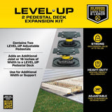 Bison Innovative Products Level.Up Adjustable Deck Pedestal Joist Support Expansion Kit (2-Pedestal Kit)
