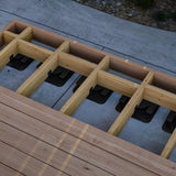 Bison Innovative Products Level.Up Adjustable Deck Pedestal Joist Support Expansion Kit (2-Pedestal Kit)