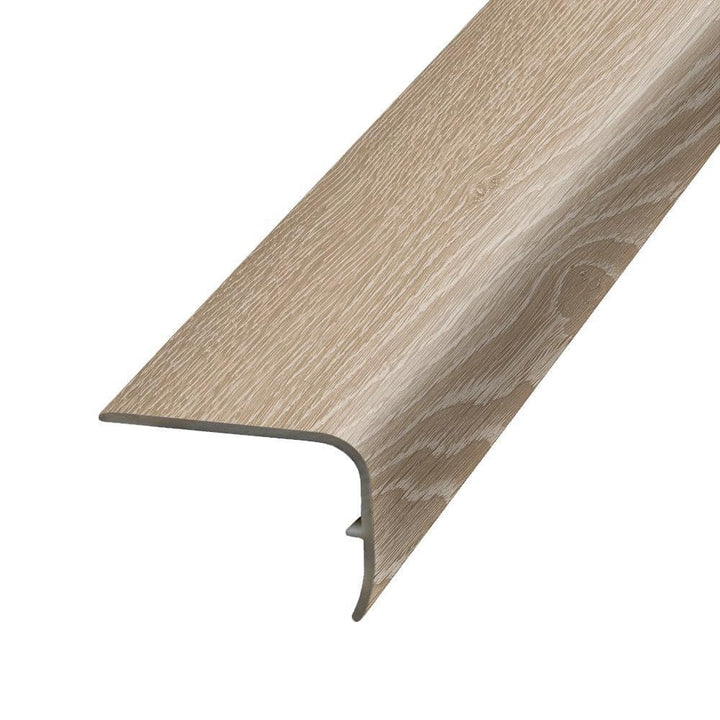 PERFORMANCE ACCESSORIES Bisque Vinyl Stair Nose Molding, 1.32 in Thick x 1.88 in Wide x 78.7 in Length