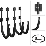 RAD Sportz 100 lbs. Capacity Kayak Wall Mount Hangers Storage Hook Rack, Black, 2-Pack