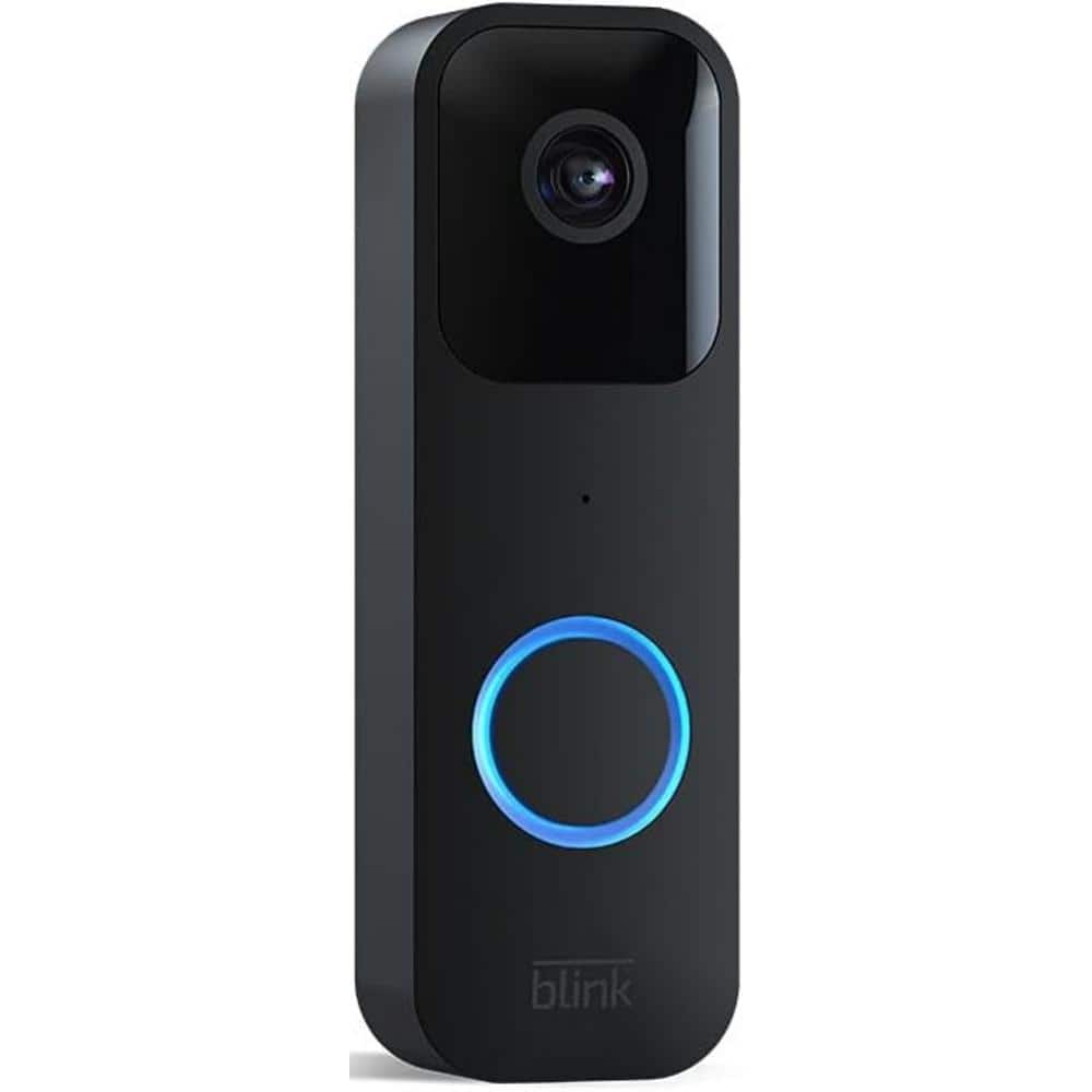 Ahfiwaso Wired/Wireless Hardwired Doorbell Camera with 2-Way Audio, HD Video, Motion, Chime App Alerts and Alexa Enabled in Black