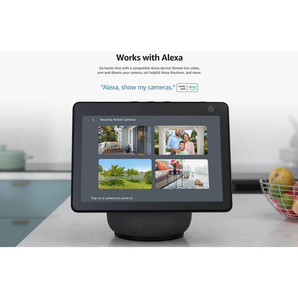 Ahfiwaso Wireless Hardwired Smart Doorbell Camera with Night Vision and Motion Detection 2 yrs Battery Life, Works w/ Alexa Black