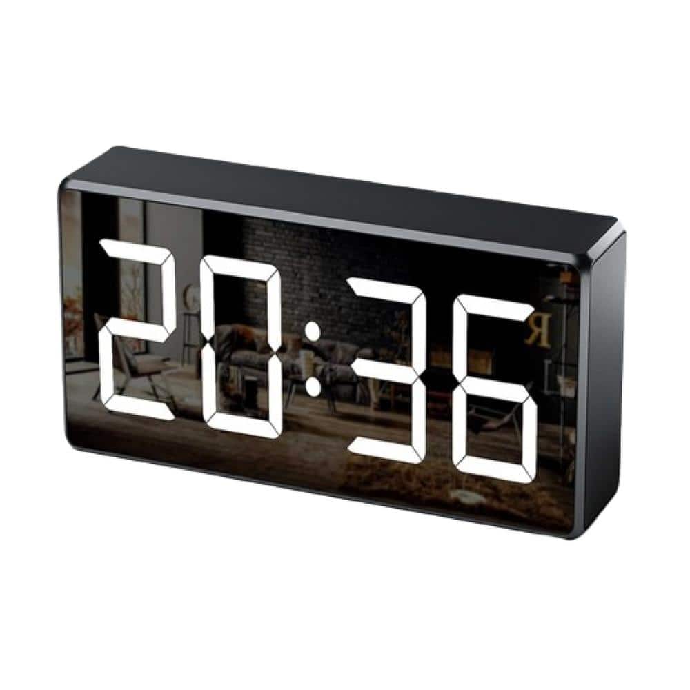 Ahfiwaso Indoor 4K Hidden WiFi Small Clock Nanny Camera Indoor Home Office WiFi Security Camera with Night Vision, Black Finish