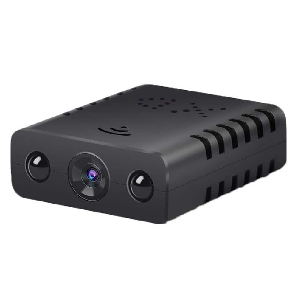 Ahfiwaso Indoor Hidden Camera Car Mini Wireless WiFi Plug-in Camera Security Camera HD 1080P Remote Viewing Night Vision, Black