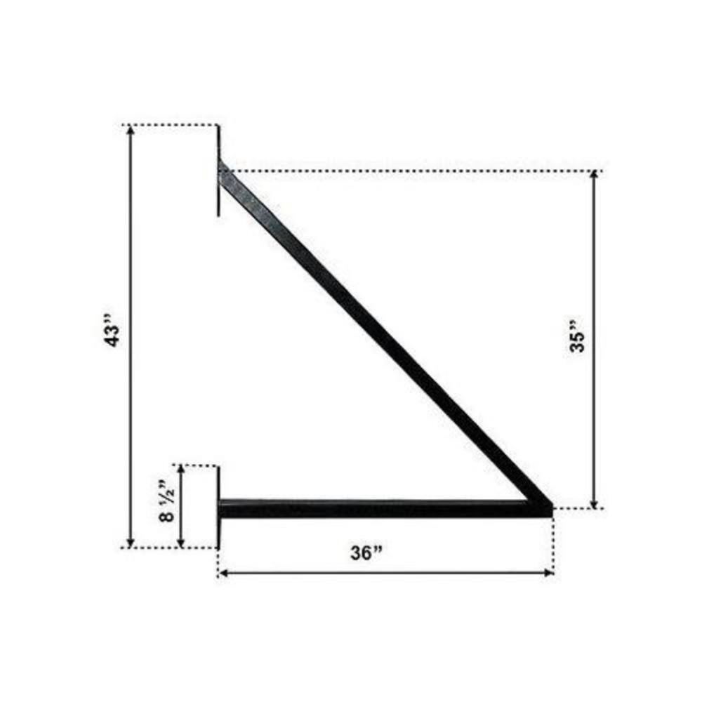 ALEKO Madrid Style 12 ft. x 6 ft. Black Steel Single Slide Driveway Fence Gate