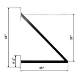 ALEKO 19 ft. x 6 ft. x 14 ft. Black Steel Single Sliding Driveway Gate Paris Style with Pedestrian Gate 5 ft. Fence Gate