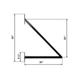 ALEKO London Style 16 ft. x 6 ft. Black Steel Single Slide Driveway Fence Gate