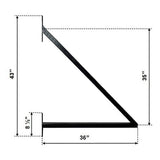 ALEKO 21 ft. x 6 ft. x 16 ft. Black Steel Single Sliding Driveway Gate London Style with Pedestrian Gate 5 ft. Fence Gate