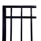 ALEKO Madrid Style 16 ft. x 6 ft. Black Steel Single Slide Driveway Fence Gate
