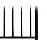ALEKO Madrid Style 16 ft. x 6 ft. Black Steel Single Slide Driveway Fence Gate