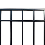 ALEKO Madrid Style 16 ft. x 6 ft. Black Steel Single Swing Driveway Fence Gate