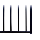 ALEKO Madrid Style 16 ft. x 6 ft. Black Steel Single Swing Driveway Fence Gate