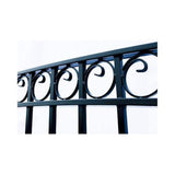ALEKO Paris Style 16 ft. x 6 ft. Black Steel Dual Driveway Fence Gate