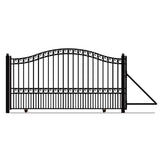 ALEKO Paris Style 16 ft. x 6 ft. Black Steel Single Slide Driveway Fence Gate