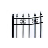 ALEKO St. Louis 16 ft. x 6 ft. Black Steel Single Slide Driveway Fence Gate