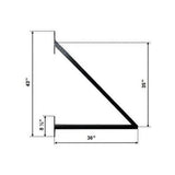 ALEKO St. Louis 16 ft. x 6 ft. Black Steel Single Slide Driveway Fence Gate
