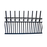 ALEKO Paris Style 18 ft. x 6 ft. Black Steel Dual Driveway Fence Gate