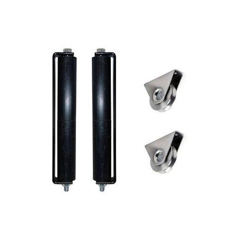 ALEKO Prague Style 18 ft. W x 6 ft. H Black Steel Single Slide Driveway with Gate Opener Fence Gate