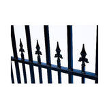 ALEKO St. Louis 18 ft. x 6 ft. Black Steel Single Slide Driveway Fence Gate