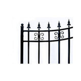 ALEKO St. Louis 18 ft. x 6 ft. Black Steel Single Slide Driveway Fence Gate