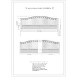 ALEKO St. Louis 18 ft. x 6 ft. Black Steel Single Slide Driveway Fence Gate