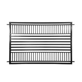 ALEKO 8 ft x 5 ft Barcelona Series Black Metal Iron Fence Gate Panel