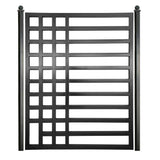 ALEKO 4 ft. x 5 ft. Kyiv Style Black Steel Pedestrian Fence Gate