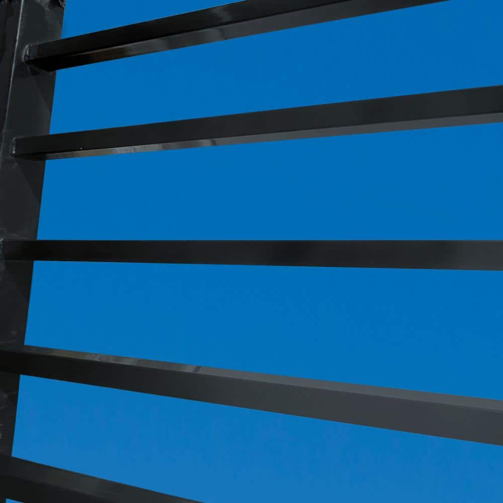 ALEKO 8 ft. x 5 ft. Milan Style Security Fence Panels Steel Fence Kit 2-Panel Gate Fence