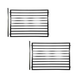 ALEKO 8 ft. x 5 ft. Milan Style Security Fence Panels Steel Fence Kit 2-Panel Gate Fence