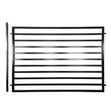 ALEKO 8 ft. x 5 ft. Milan Style Security Fence Panels Steel Fence Kit 2-Panel Gate Fence