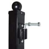 ALEKO 8 ft. x 3.5 in. x 3.5 in. Steel Gate Post for Dual Swing Driveway Gates (Set of 2)