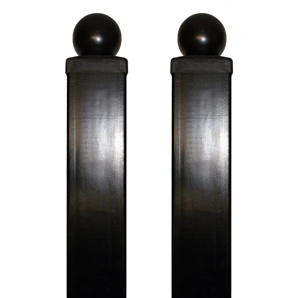 ALEKO Gate Post 8' x 3.5" x 3.5" for Dual Swing Driveway Gates - Set of 2