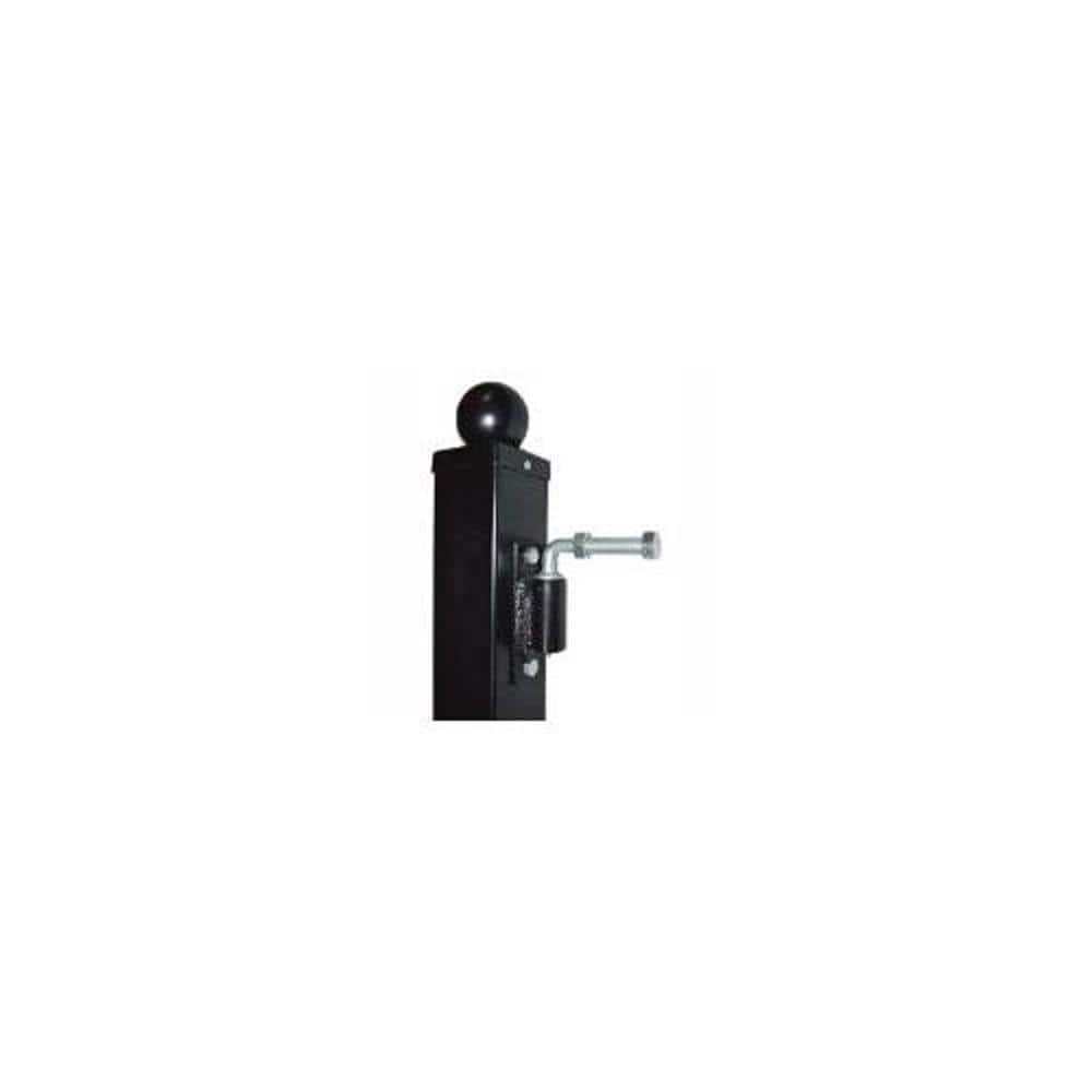 ALEKO 2 in. x 2 in. x 90 in. Black Steel Pedestrian Gate Post, Lot of 2